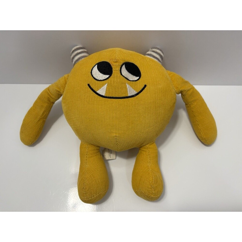 Nibbles the Book Monster Plush Emma Yarlett Kane Miller Yellow Corduroy Toy Boho